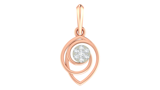 18K Gold & Diamond Dailywear Pendant Set KRA40164P