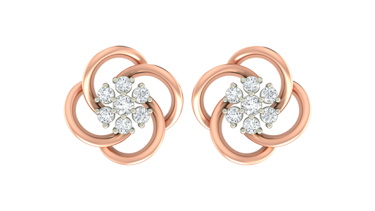 18K Gold & Diamond Women Stud Earring KRA40165E