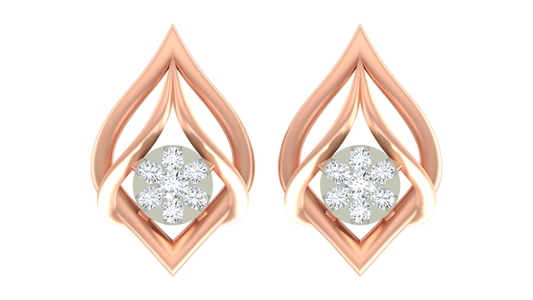 18K Gold & Diamond Women Stud Earring KRA40173E