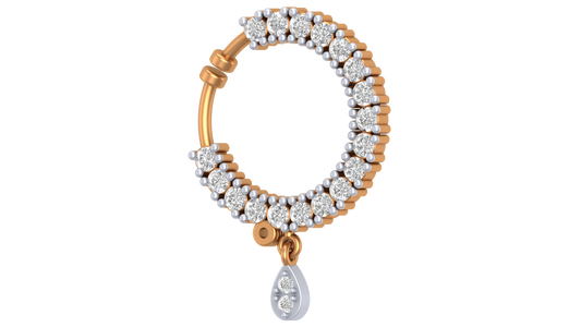 18K Gold & Diamond Nose Ring KRA50002