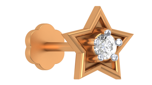 18K Gold & Diamond Stud Nosepin KRA50007