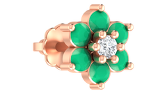 18K Gold & Diamond Nose Pin KRA50094