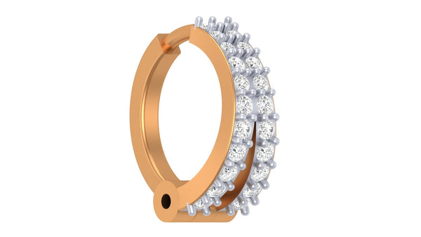 18K गोल्ड और डायमंड नोज पिन KRC80274