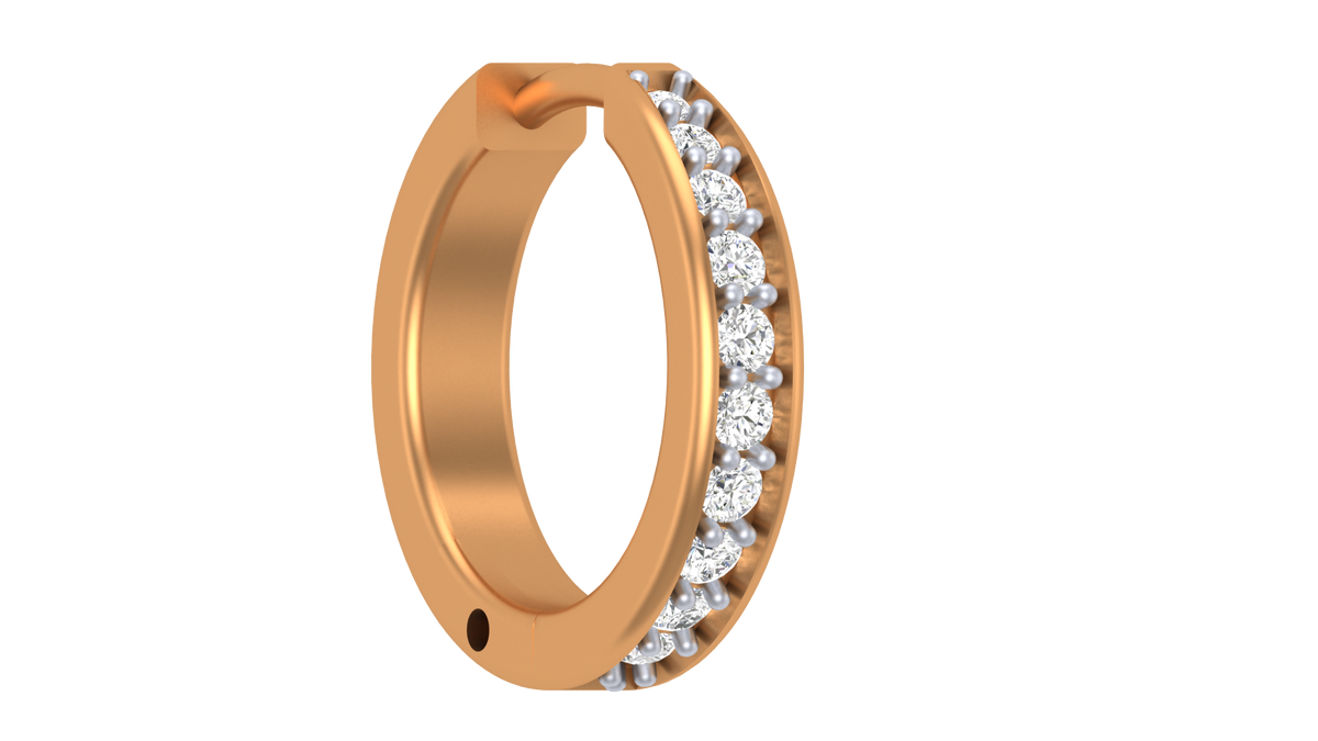 18K Gold & Diamond Nose Pin KRA50298