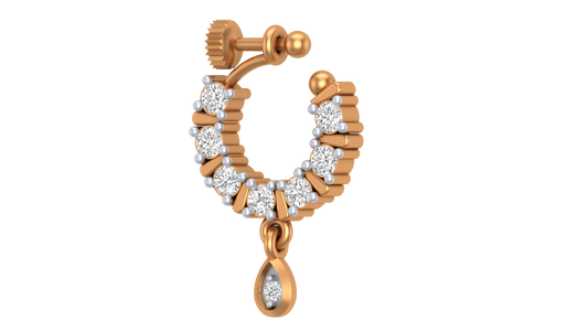 18K Gold & Diamond Nose Ring KRA50299