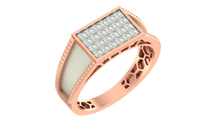 18K Gold & Diamond Ring For Men KRA60169
