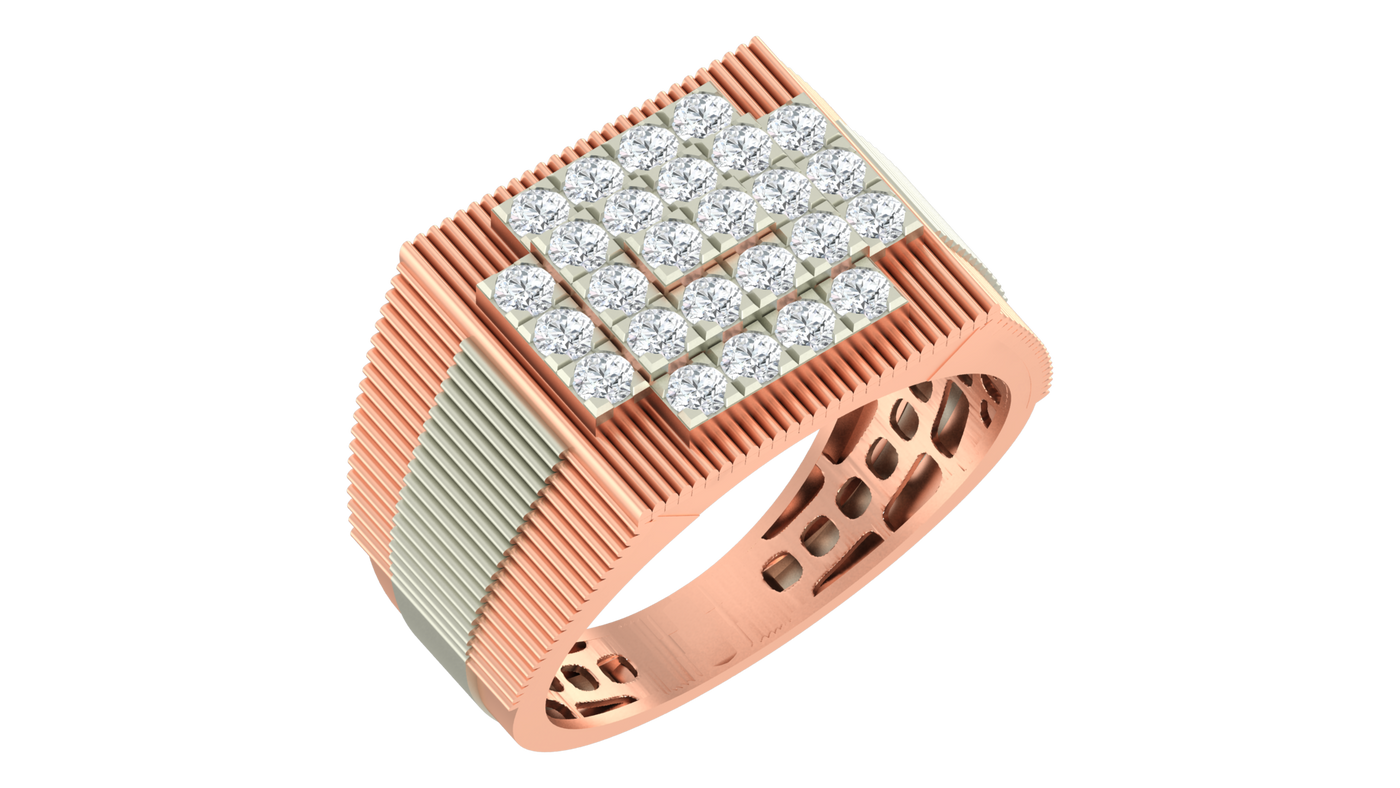 Gold & Diamond Ring For Men KRC20167