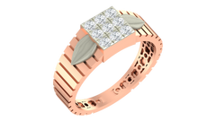 18K Gold & Diamond Ring For Men KRA60236