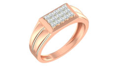 18K Gold & Diamond Ring For Men KRA60283