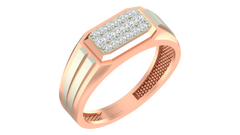 18K Gold & Diamond Ring For Men KRA60296