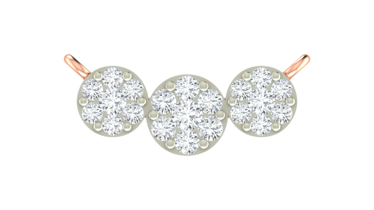 18K Gold & Diamond Round Mangalsutra For Women KRA90139