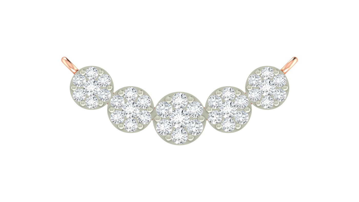 Gold & Diamond Round Mangalsutra For Women KRC50148