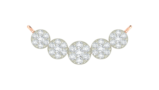 18K Gold & Diamond Round Mangalsutra For Women KRA90140