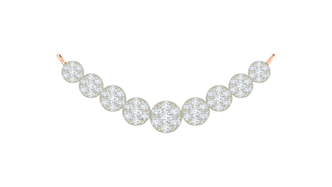 Gold & Diamond Bridal Round Mangalsutra For Women KRC50195