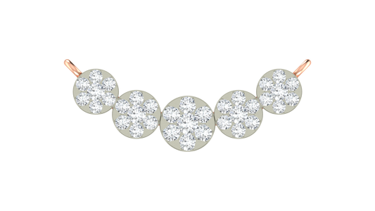 18K Gold & Diamond Round Mangalsutra For Women KRA90145