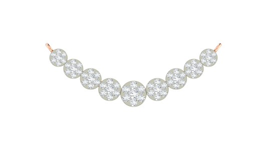 18K Gold & Diamond Round Mangalsutra For Women KRA90147