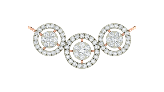 18K Gold & Diamond Round Mangalsutra For Women KRA90152