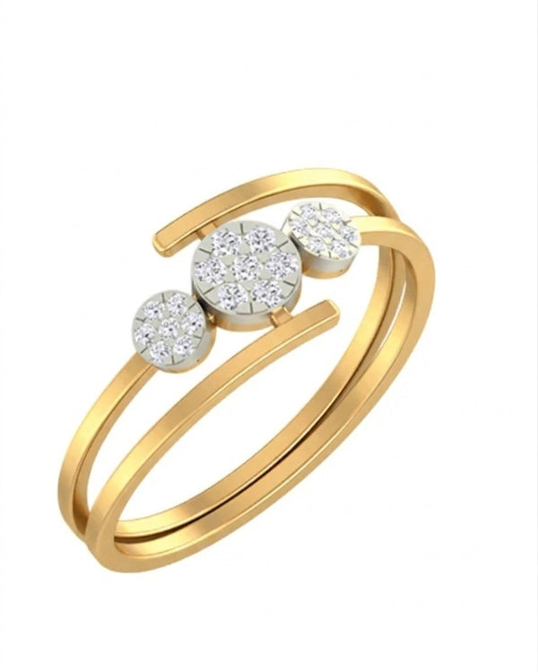 Gold & Diamond Engagement Ring For Women KRB10139