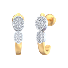 18K Gold & Diamond Women Earring KRB30018