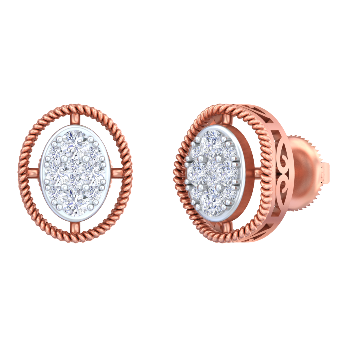 18K Gold & Diamond Women Earring KRB40044E