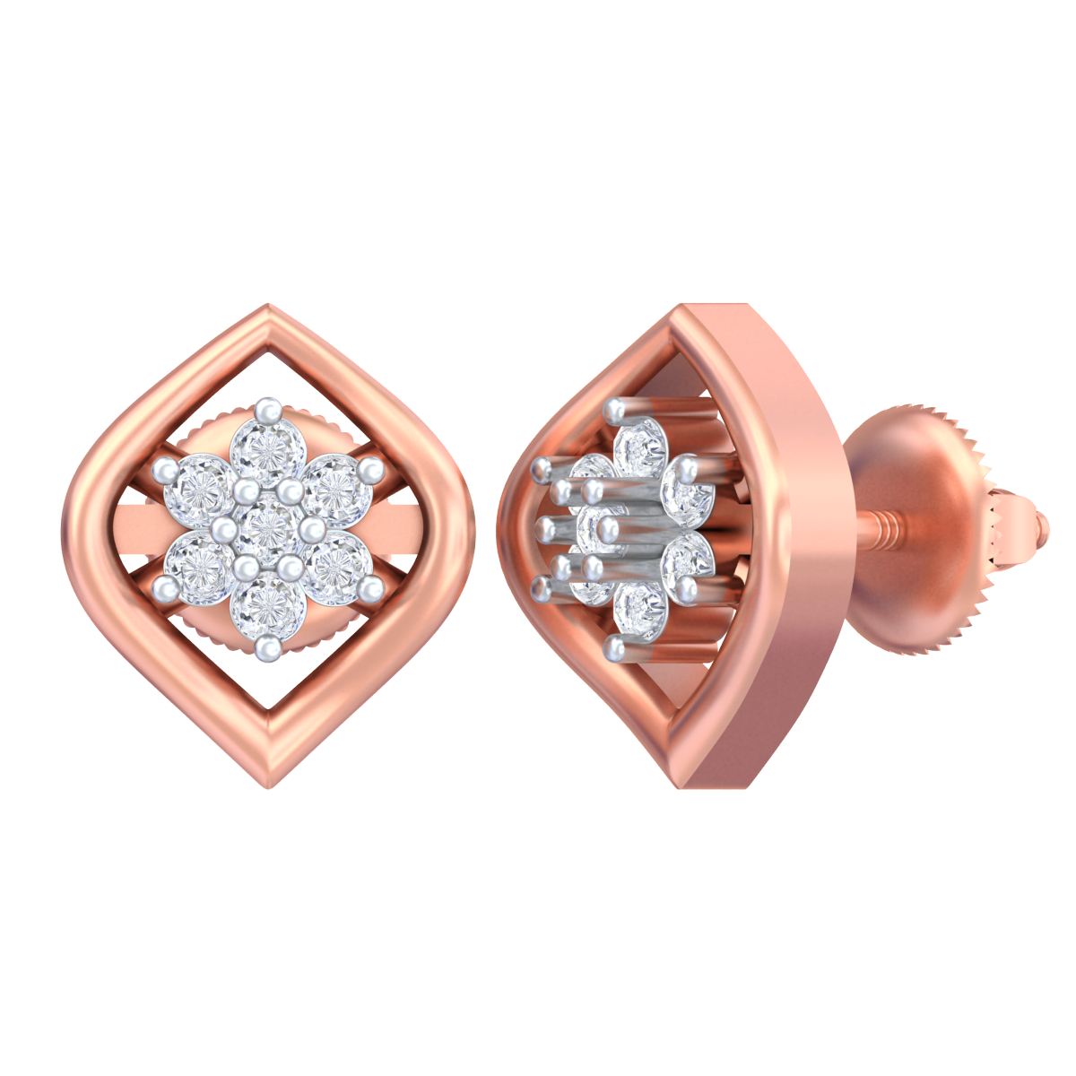 18K Gold & Diamond Women Earring KRB40050E