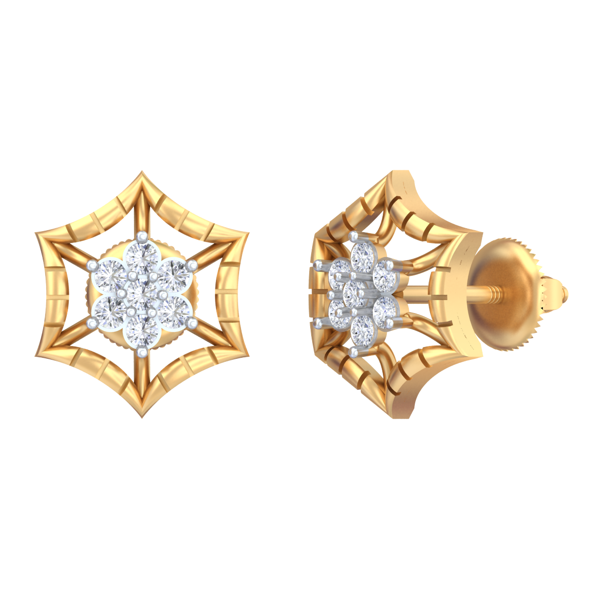 18K Gold & Diamond Women Earring KRB40070E