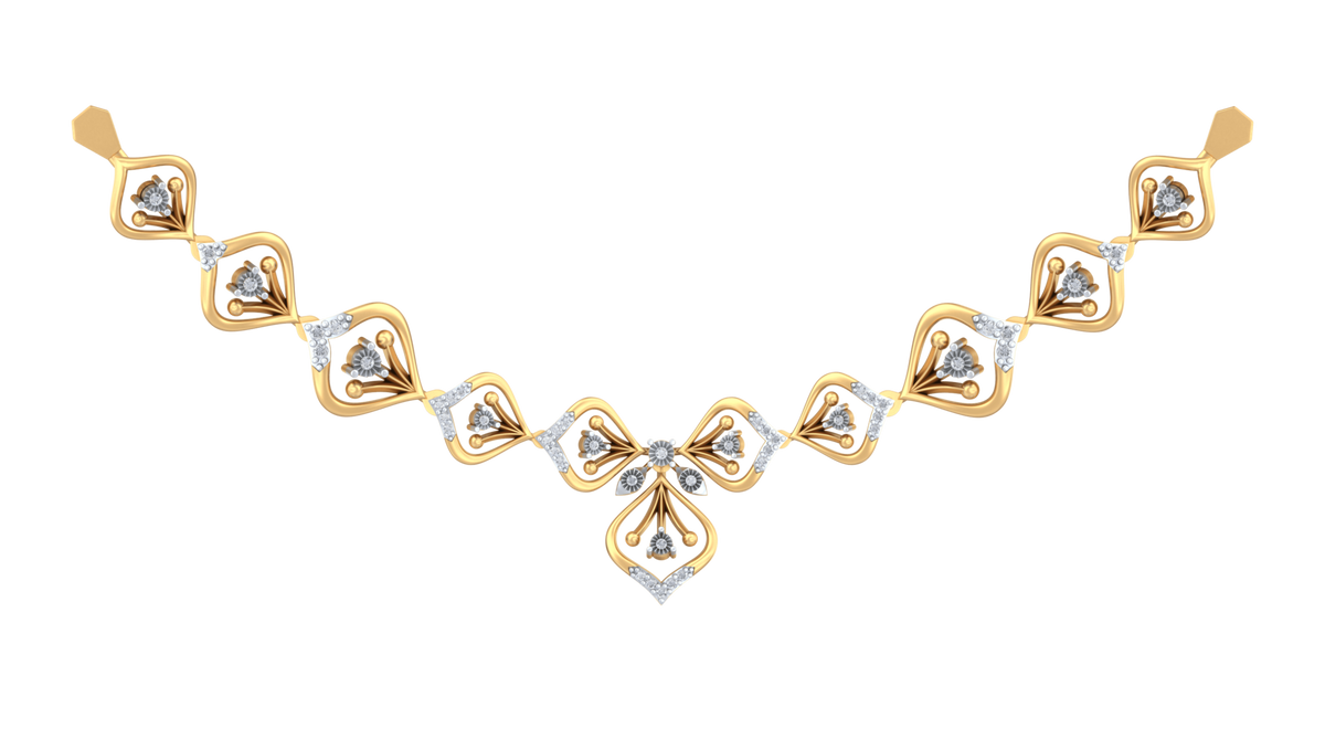 14K Gold & Diamond NECKLACE SET KRB44055N-A