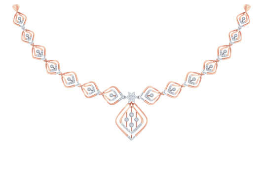 14K Gold & Diamond Dailywear Necklace Set KRB44115N