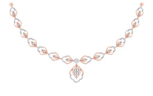 14K Gold & Diamond Dailywear Necklace Set KRB44117N
