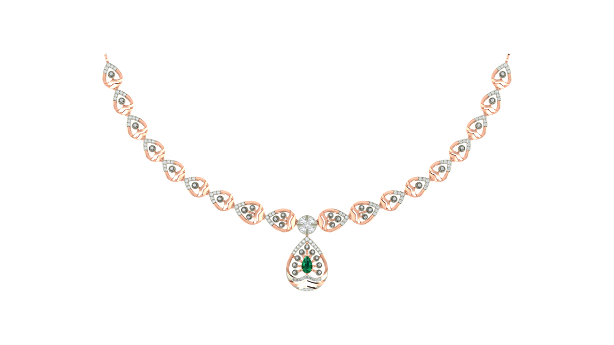 14K Gold & Diamond Necklace Set KRB44119NR-A