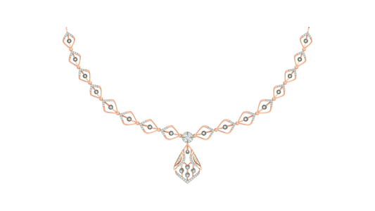 14K Gold & Diamond Lightweight Necklace Set KRB44121N-A