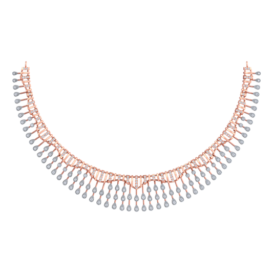 14K Gold & Diamond Choker Necklace Set KRB44185N