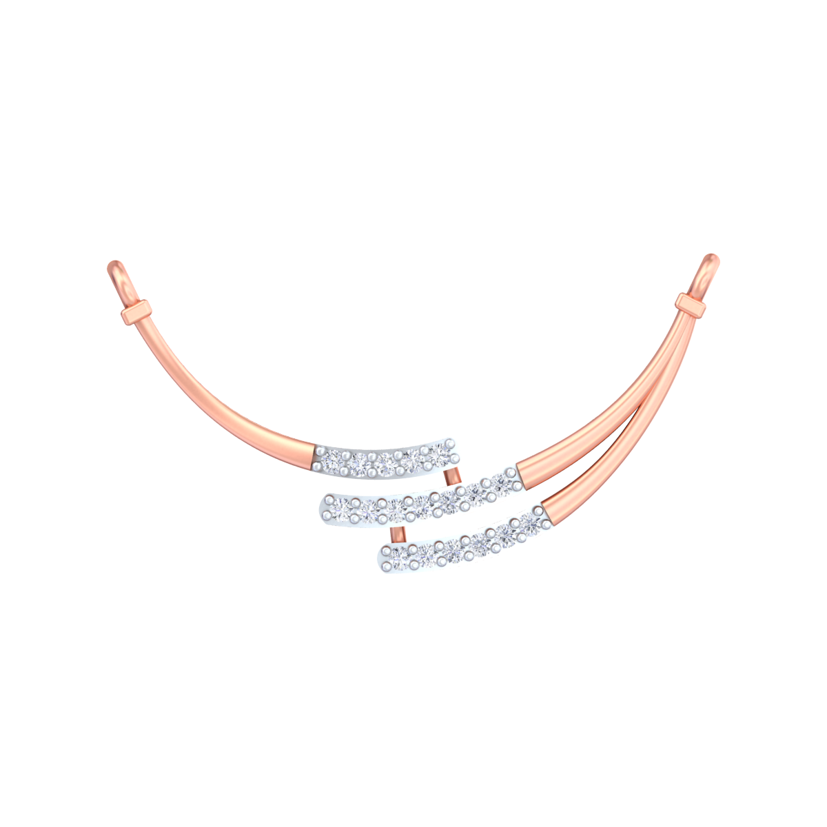 Gold & Diamond Modern Mangalsutra For Women KRC50073