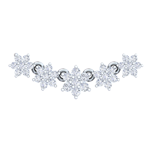 18K Gold & Diamond Floral Mangalsutra For Women KRB90040