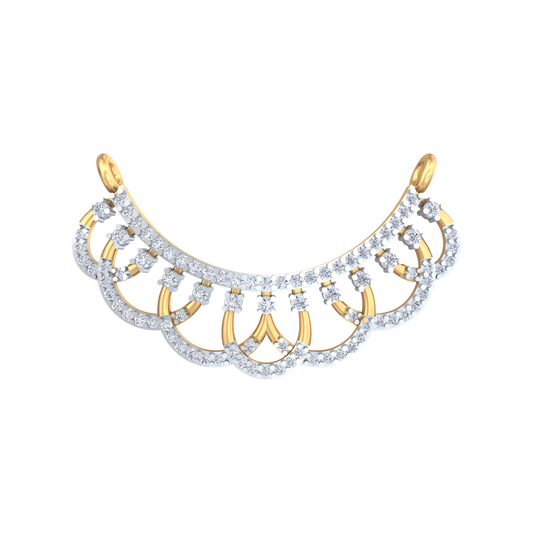 18K Gold & Diamond Mangalsutra For Women KRB90050