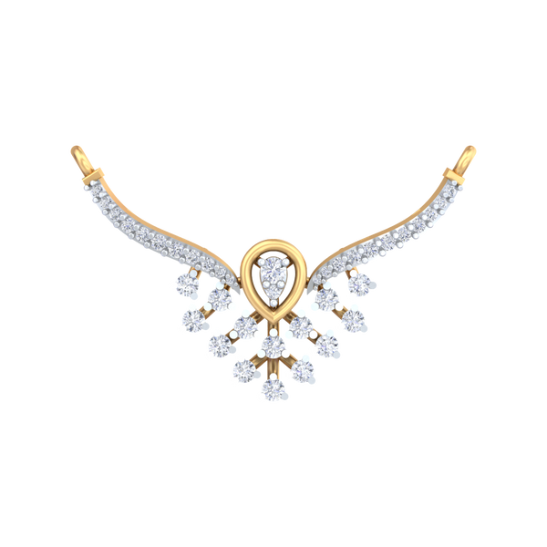 Gold & Diamond Bridal Mangalsutra For Women KRC50122