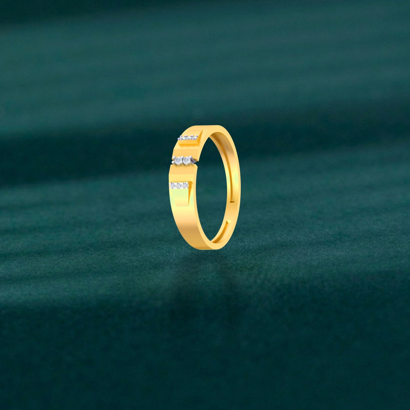 Gold & Diamond Ring For Men KRC20057