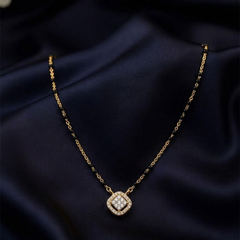 Gold & Diamond Modern Beaded Mangalsutra For Women KRC50178