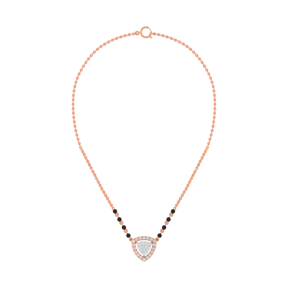Gold & Diamond Modern Mangalsutra For Women KRC50139
