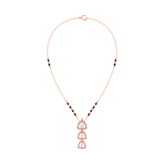 18K Gold & Diamond Beaded Mangalsutra For Women KRE90090
