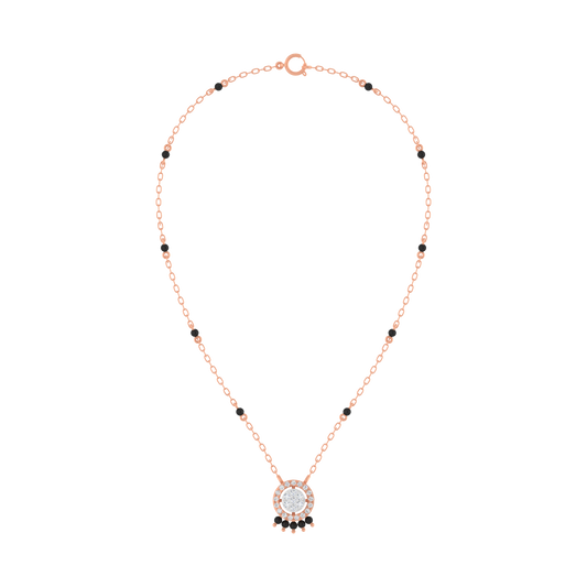 18K Gold & Diamond Beaded Mangalsutra For Women KRE90097
