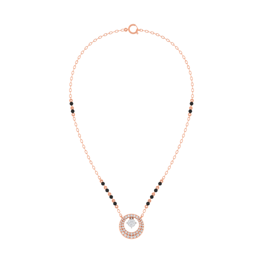 18K Gold & Diamond Beaded Mangalsutra For Women KRE90099