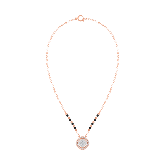 18K Gold & Diamond Beaded Mangalsutra For Women KRE90101