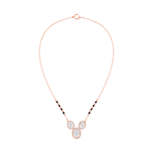 18K Gold & Diamond Beaded Mangalsutra For Women KRE90112