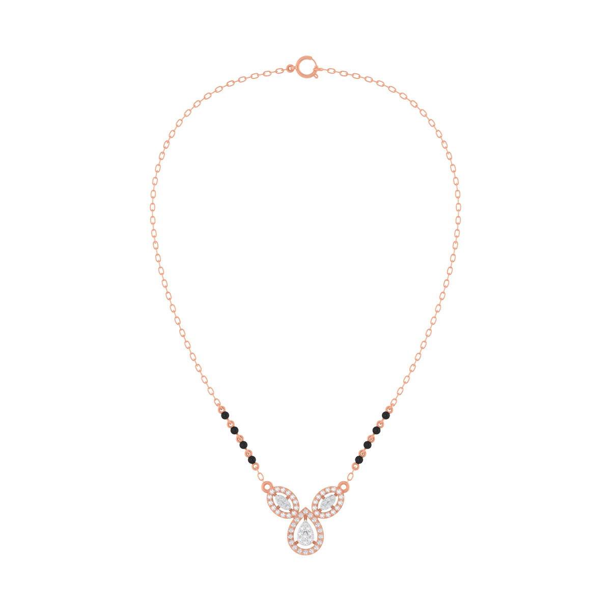 Gold & Diamond Modern Mangalsutra For Women KRC50112