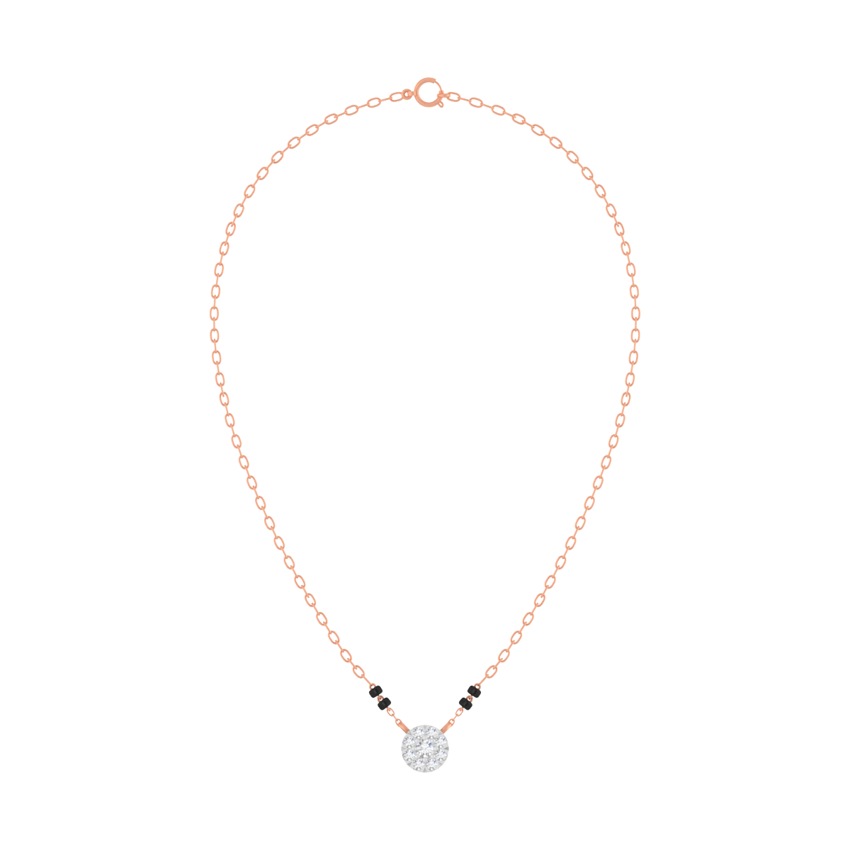 Gold & Diamond Modern Mangalsutra For Women KRC50092