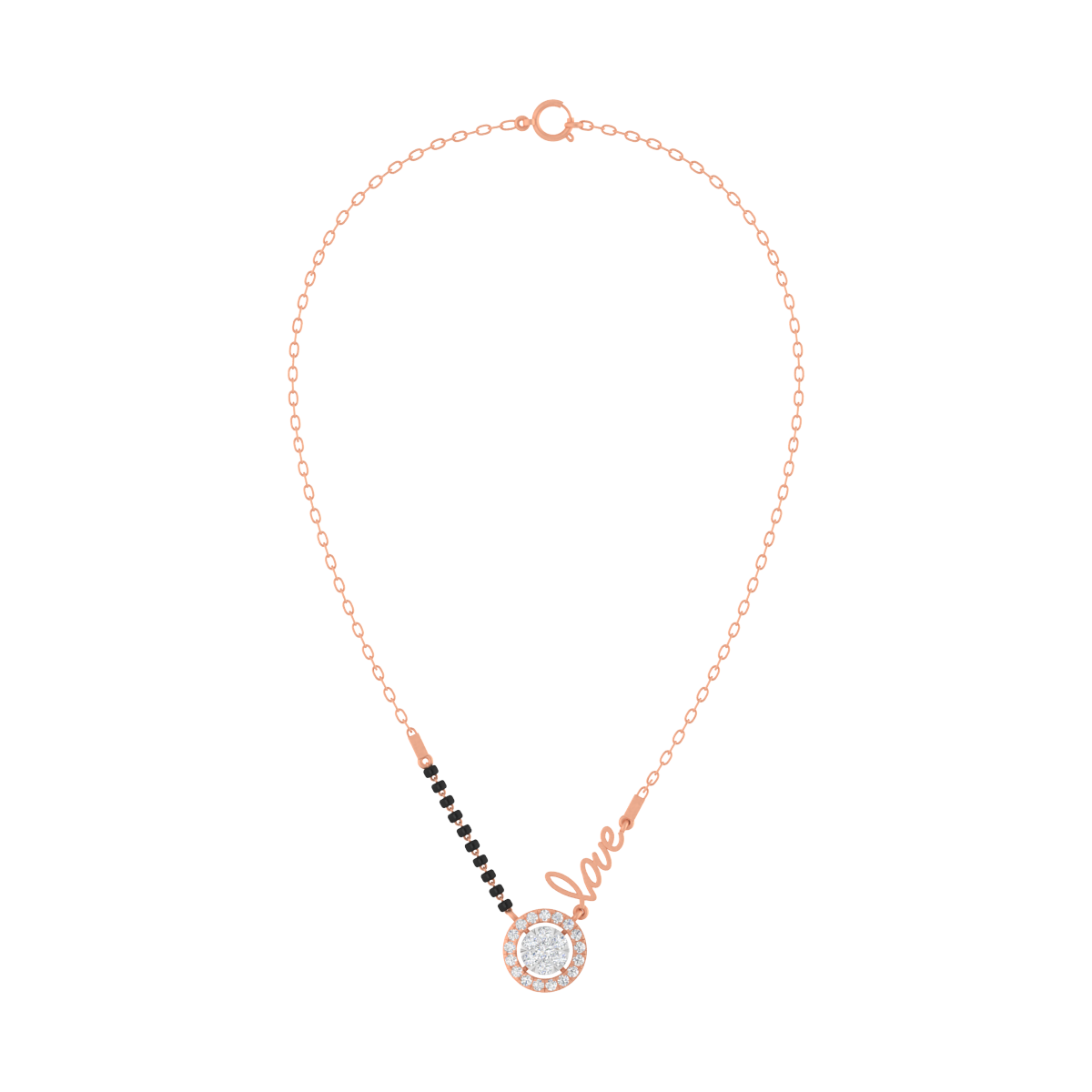 Gold & Diamond Designer Modern Mangalsutra For Women KRC50171