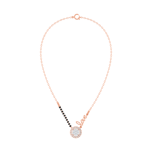 18K Gold & Diamond Beaded Mangalsutra For Women KRE90118