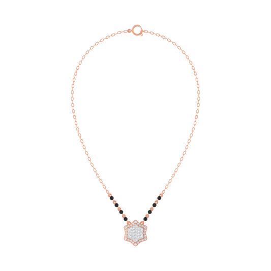 18K Gold & Diamond Beaded Mangalsutra For Women KRE90174