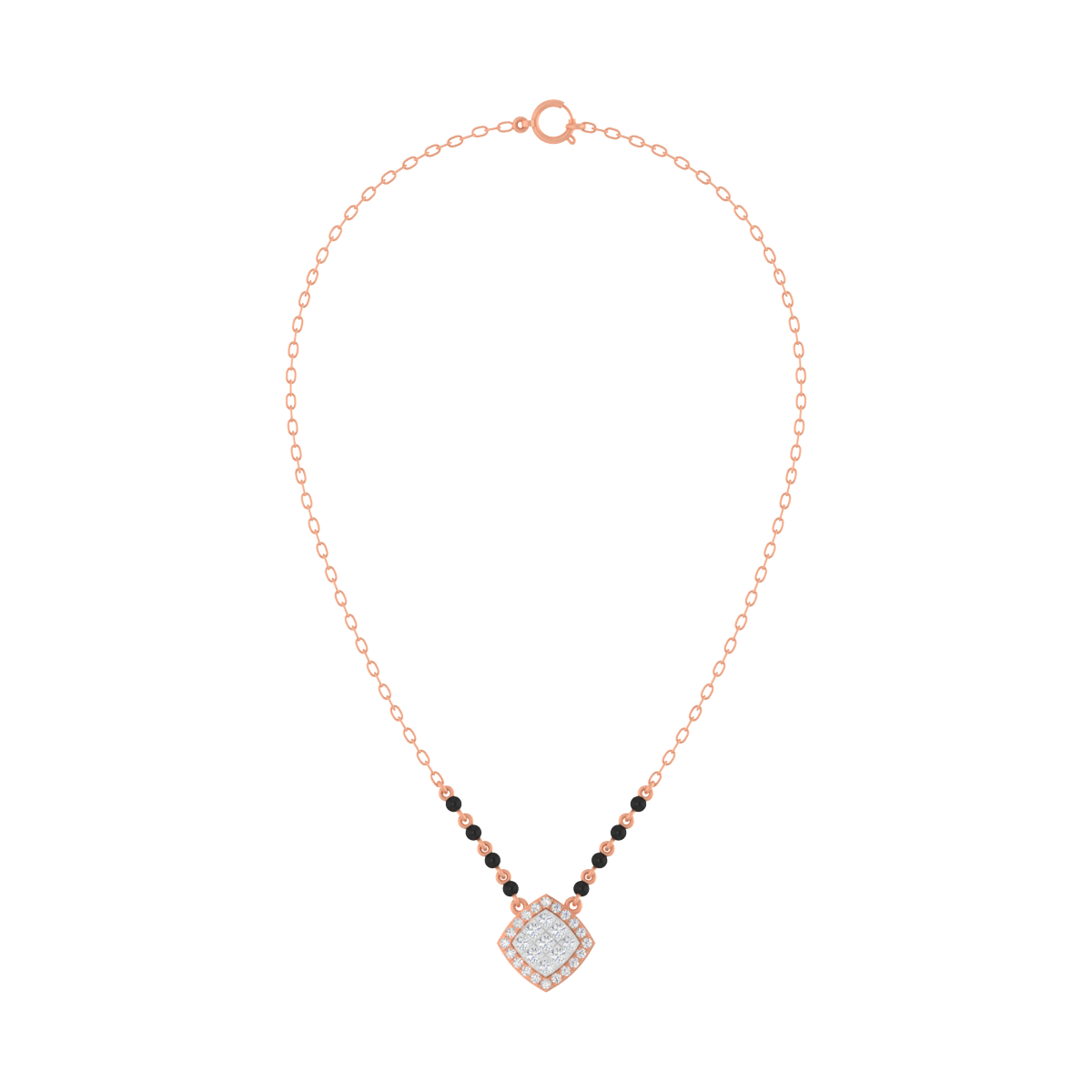Gold & Diamond Modern Beaded Mangalsutra For Women KRC50158
